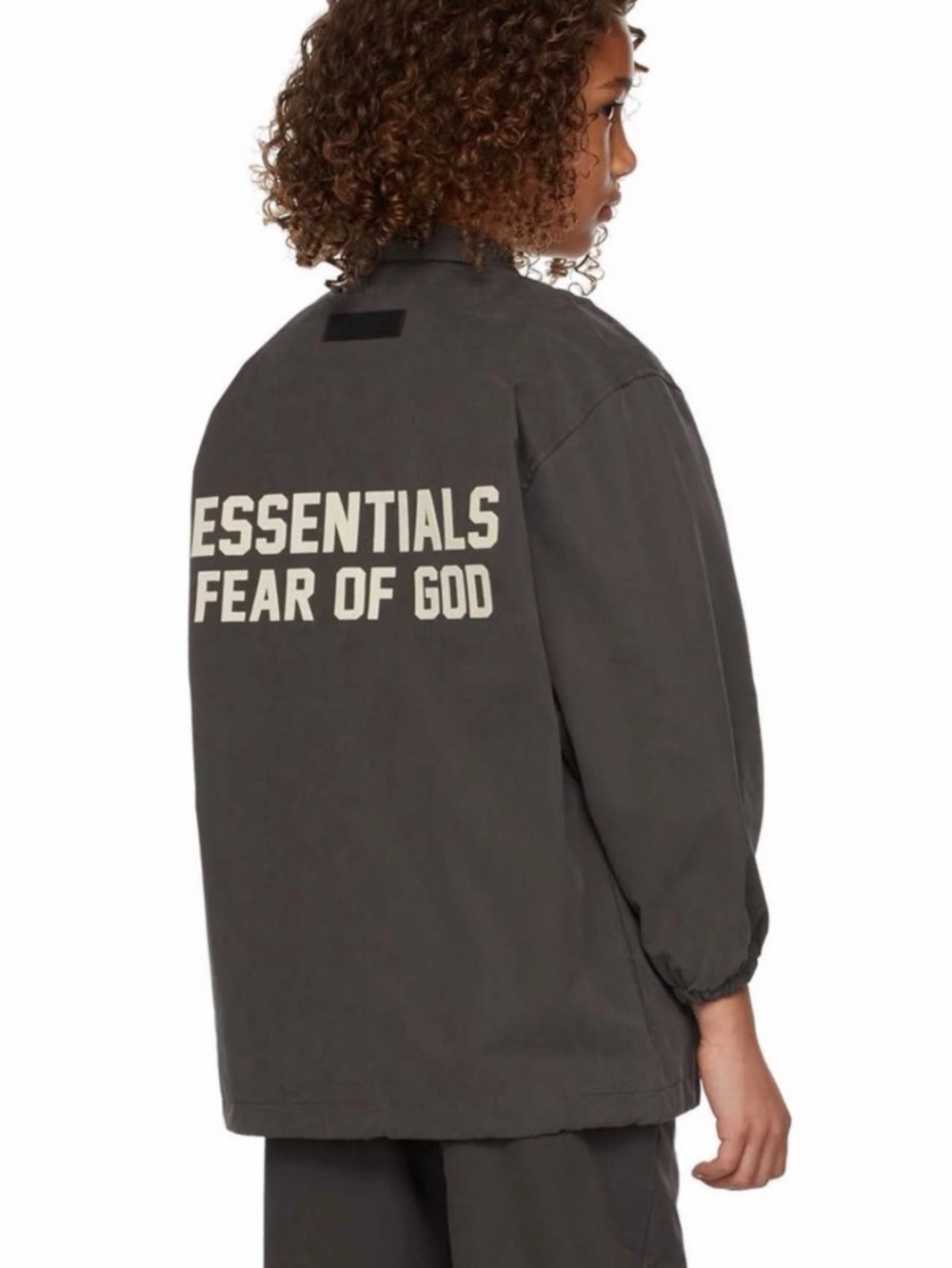 FEAR OF GOD ESSENTIALS
ESSENTIALS KID'S COACHES JACKET - IRON